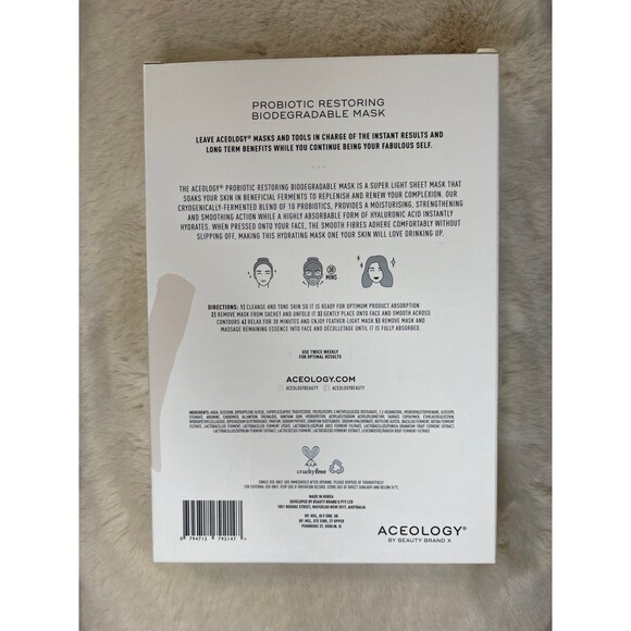 Aceology PROBIOTIC RESTORING BIODEGRADABLE MASK SET - Picture 3 of 10